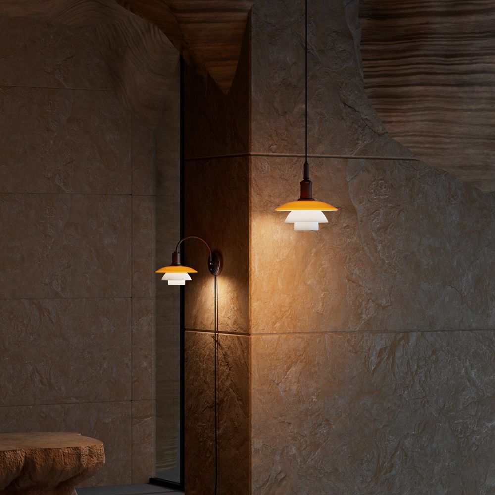 PH 2/2 Wandlamp CENTENARY EDITION Amber/Opaalwit Louis Poulsen