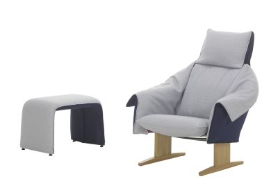 Bascule Fauteuil met hoge rugleuning en bank Vitra