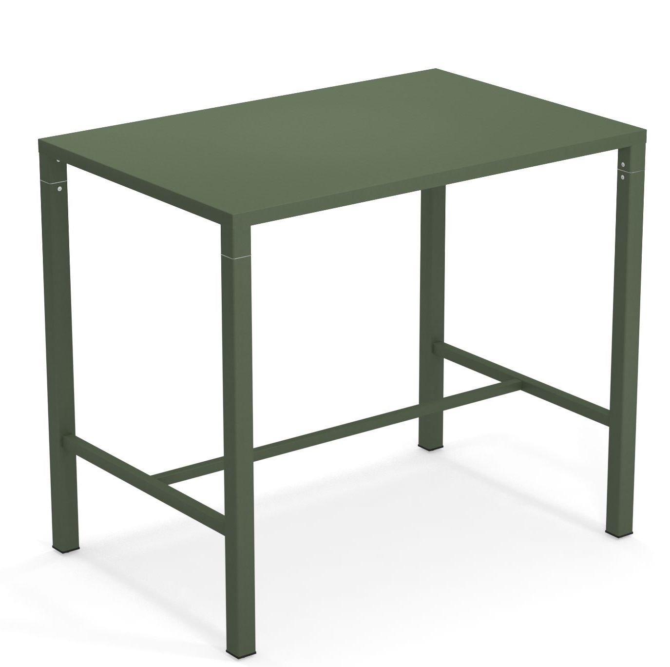 Nova Hochtisch Outdoor Emu, grüner Stehtisch für den Garten oder die Terrasse, modernes Design.
