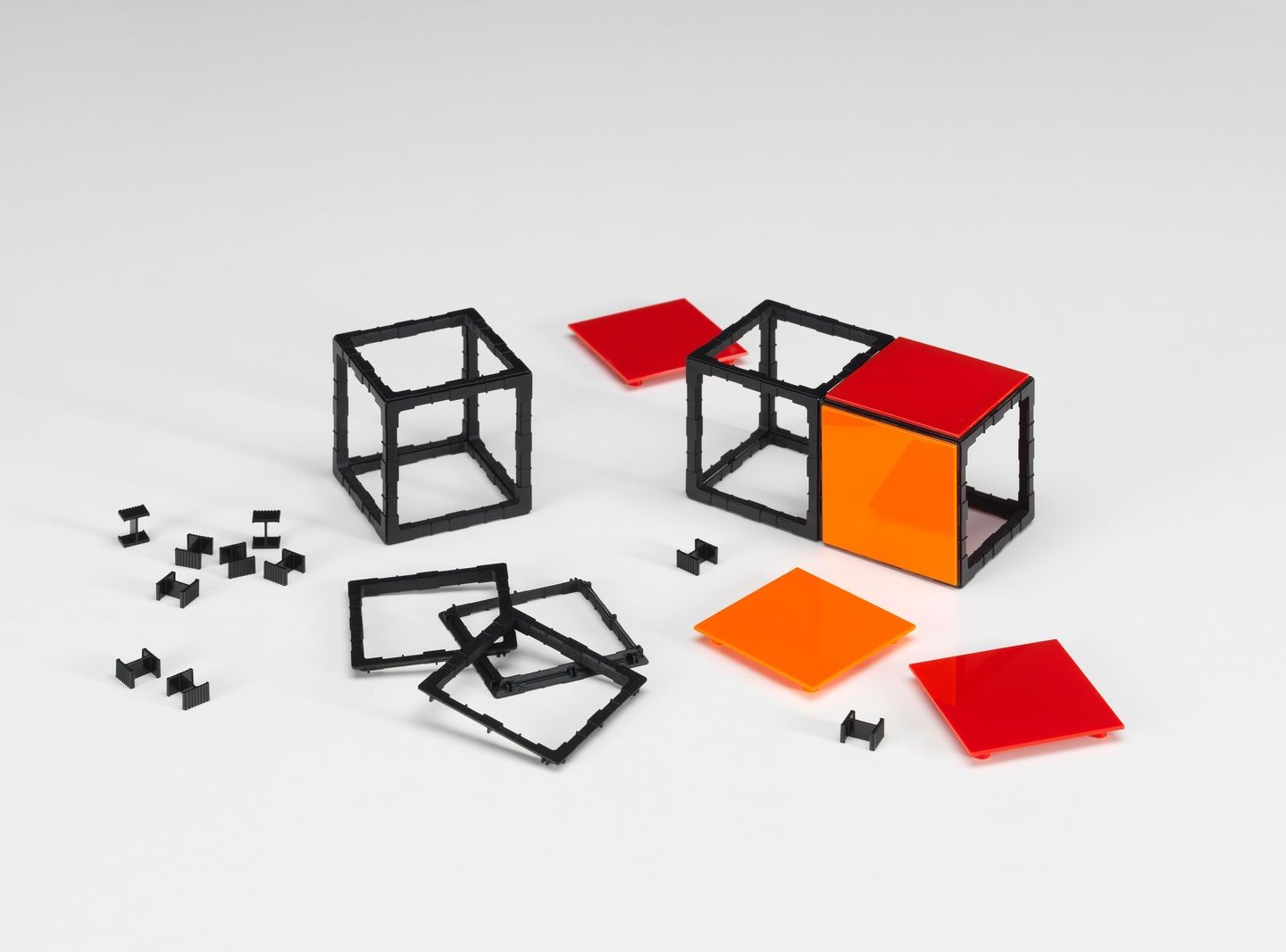 Panton Cubes Cat Chrome Sculptuur Vitra