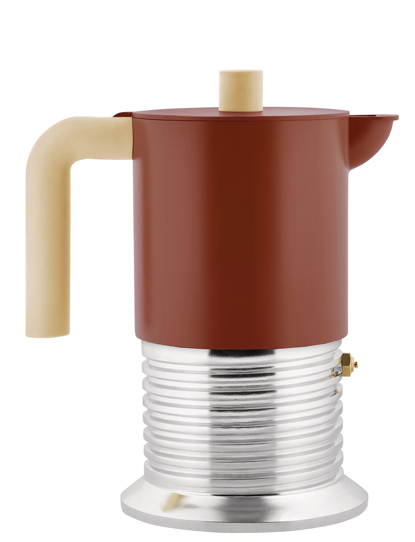 PM01/6 Vite-espressopot voor 6 kopjes, Alessi, bruin