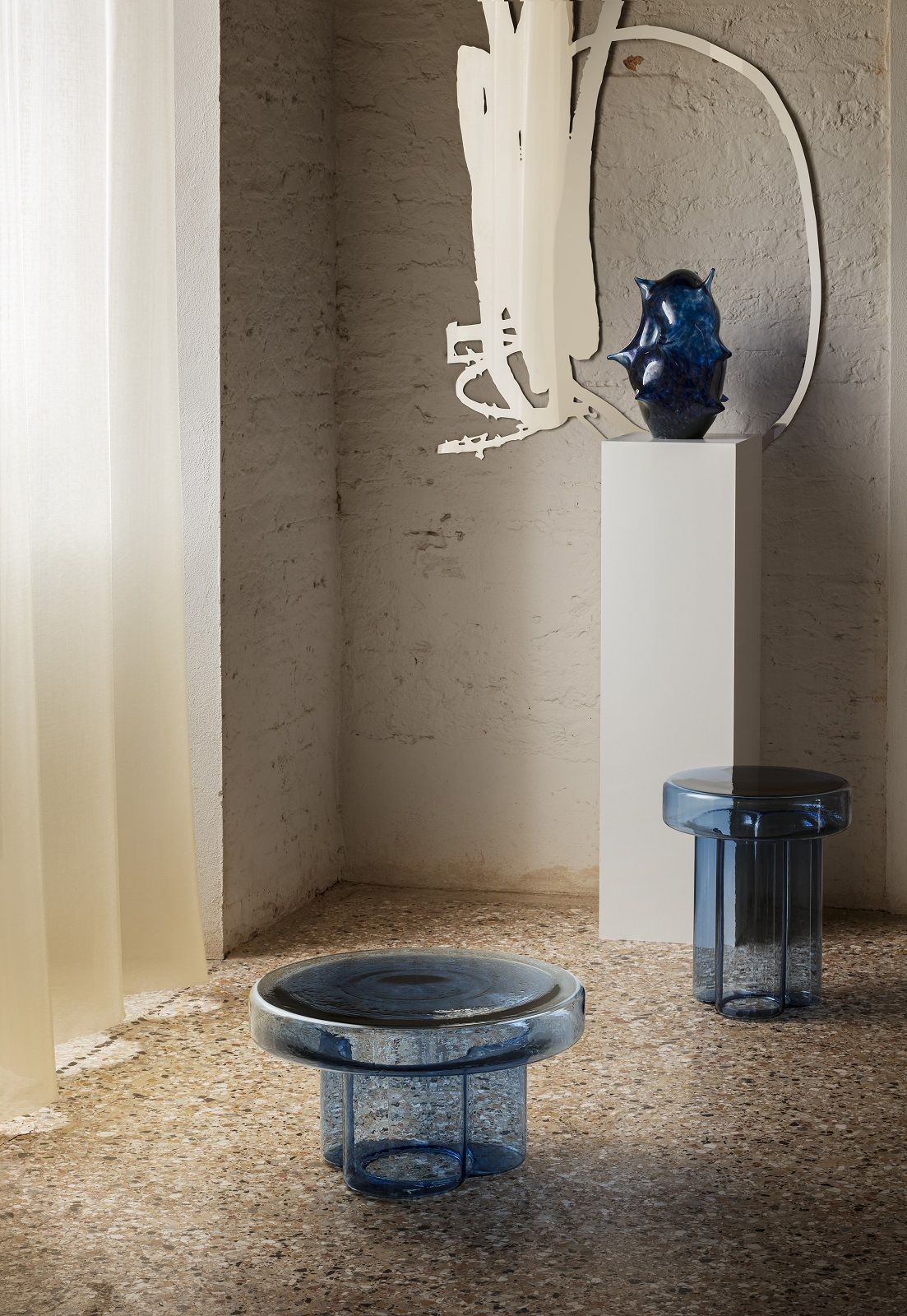 Soda bijzettafel Miniforms Bx38 cm Blauw