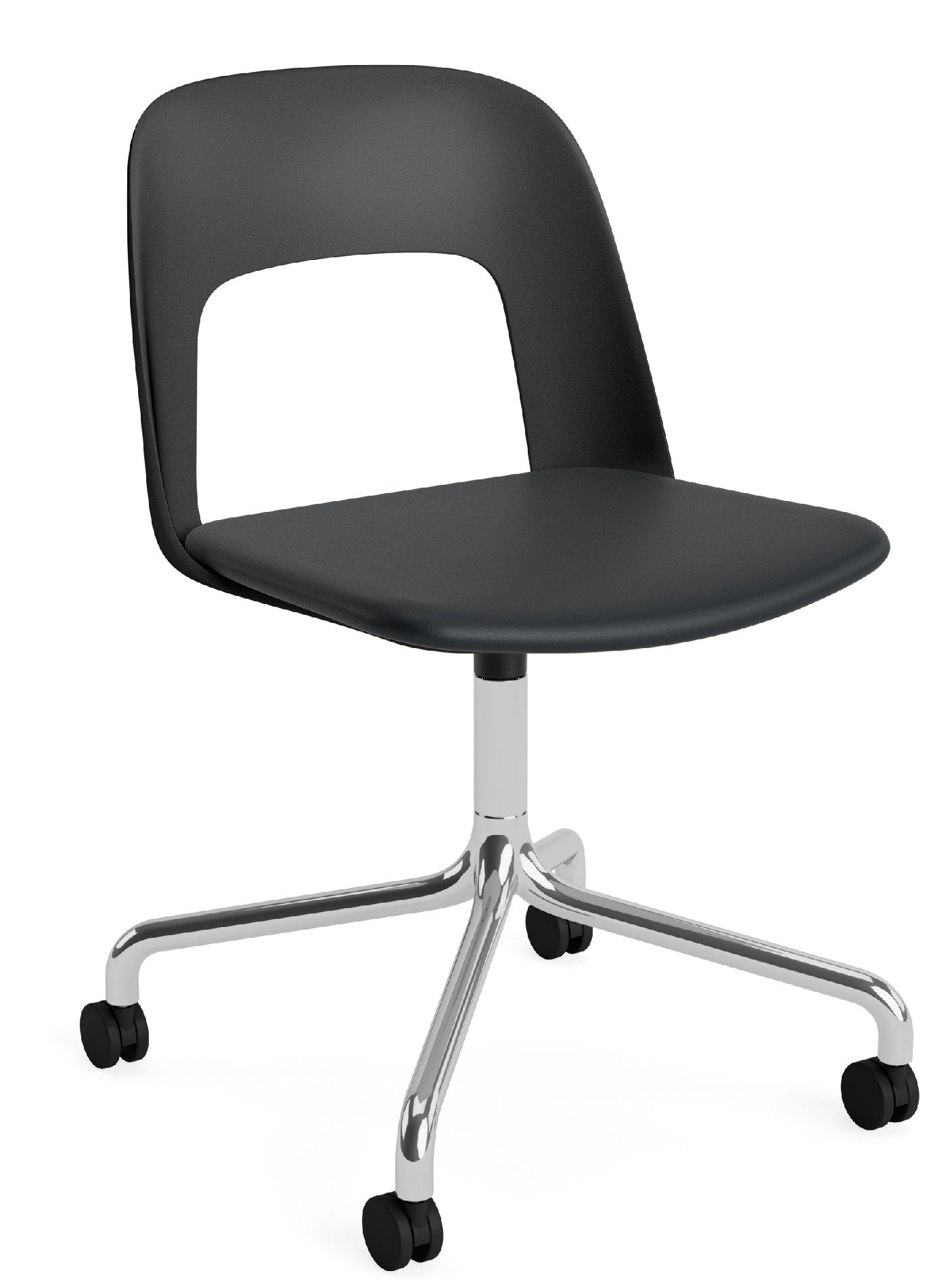 Layout Side Chair 163 draaistoel met vier poten van Hay