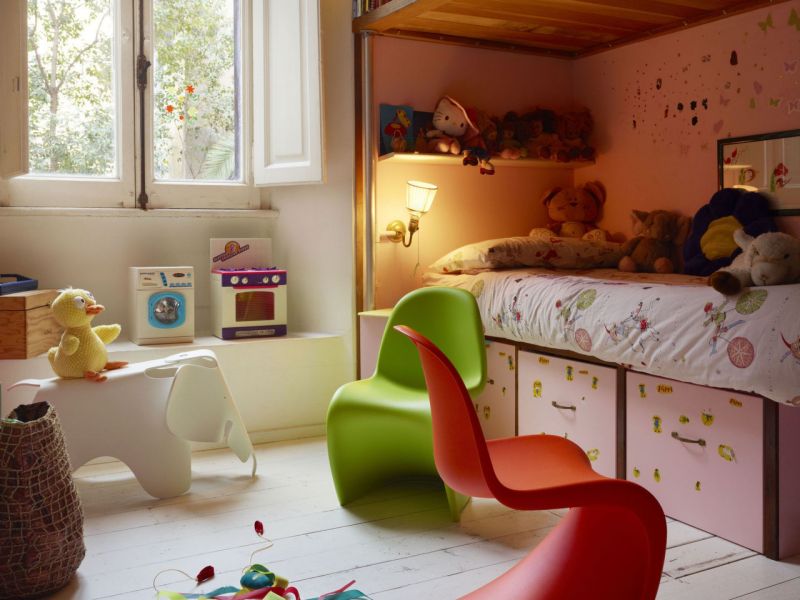 Panton Junior-stoel MEERBLAU Vitra UNIEK EXEMPLAAR
