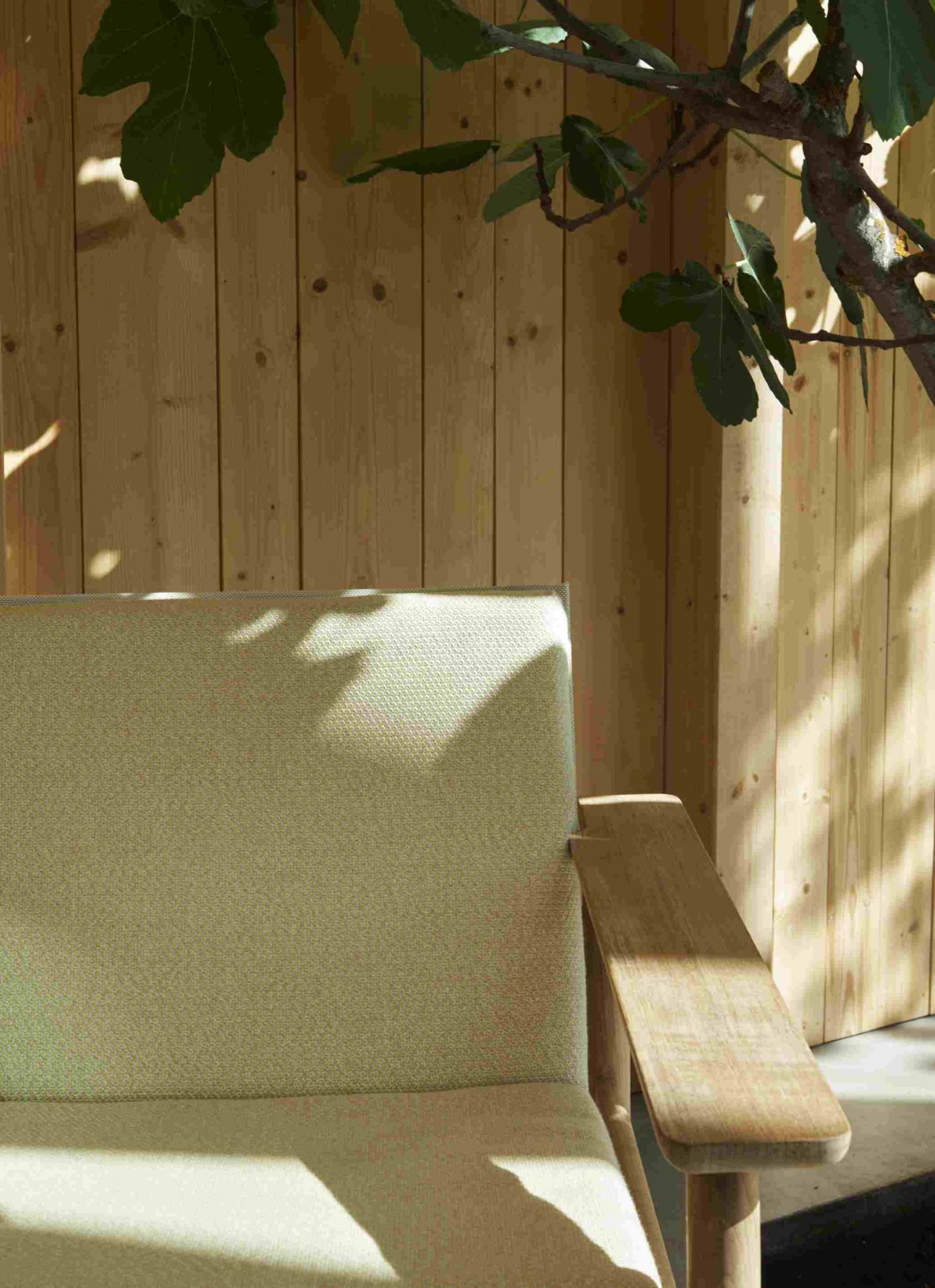 Pelagus Lounge Chair-zitkussen van Skagerak by Fritz Hansen, honinggeel