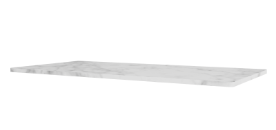 Panton Wire Abdeckplatte B 70 cm Montana aus Marmor, Detailaufnahme. Hochwertige Tischplatte für modulare Regalsysteme.