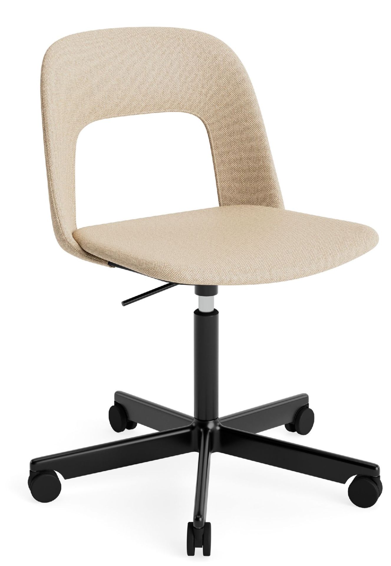 Layout Side Chair 144 stoel met vijfsterrenvoet van Hay