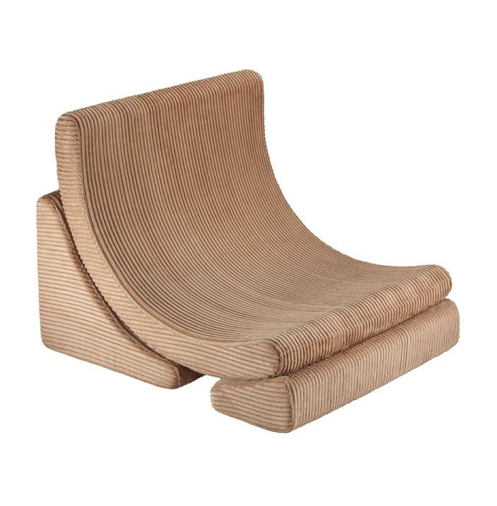 Mond kinderfauteuil van breedcorduroy van Wigiwama