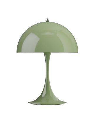 Panthella Portable V3 Tischleuchte von Louis Poulsen in Grün, modernes Design für Wohnraum.