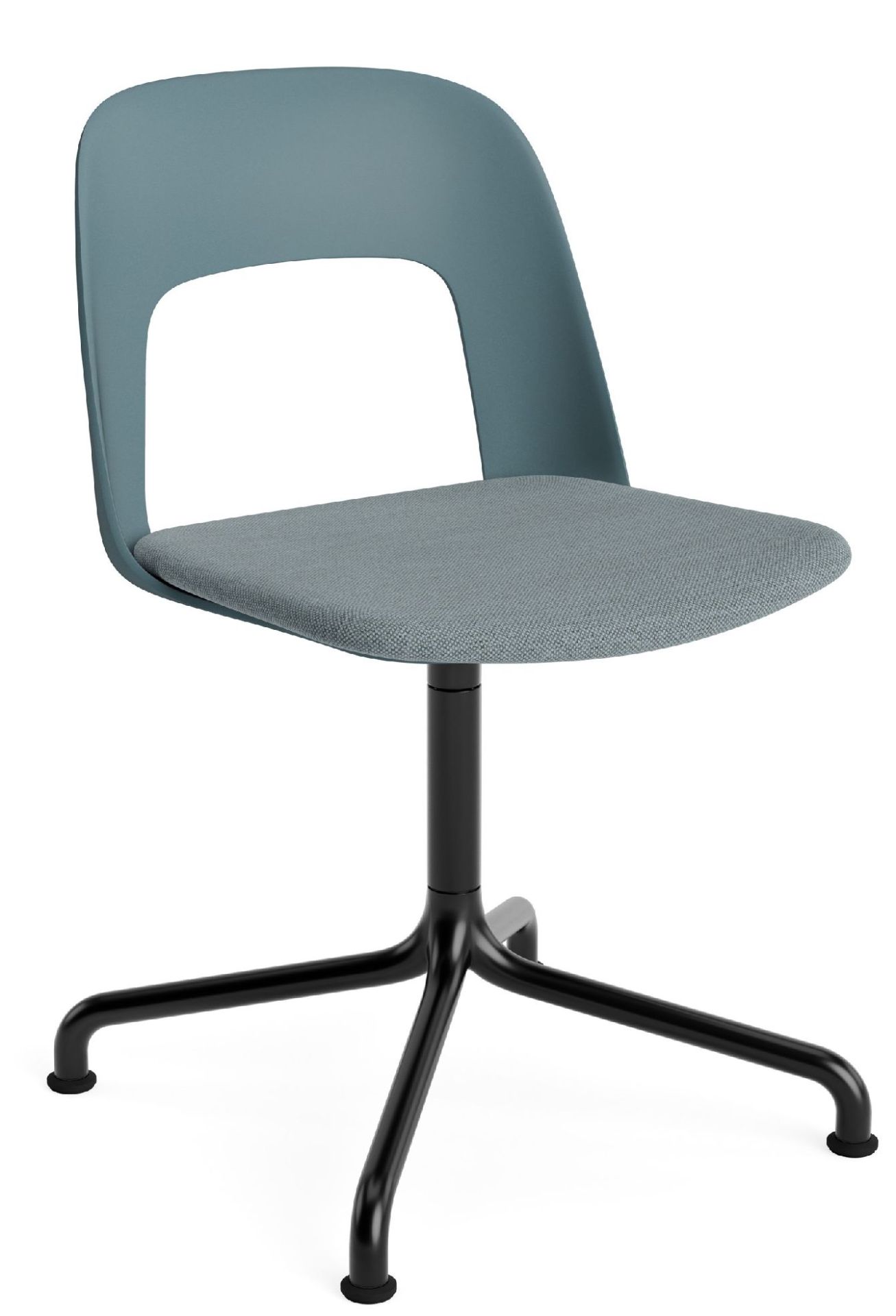 Layout Side Chair 153 draaistoel met vier poten van Hay
