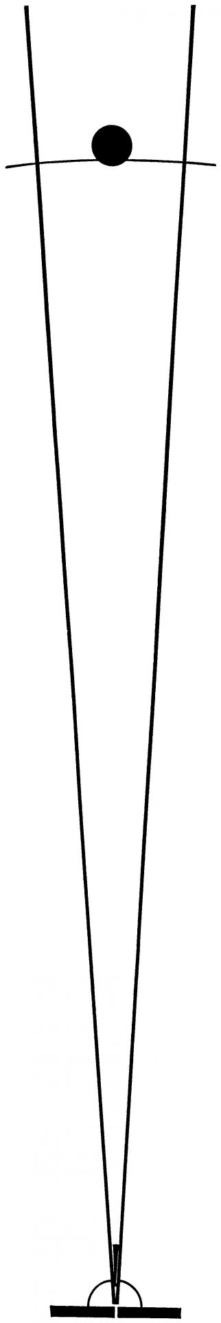 Abbildung eines Periskops, schematische Darstellung für Lehrmaterialien oder Bauanleitungen, Schwarz-Weiß-Grafik.