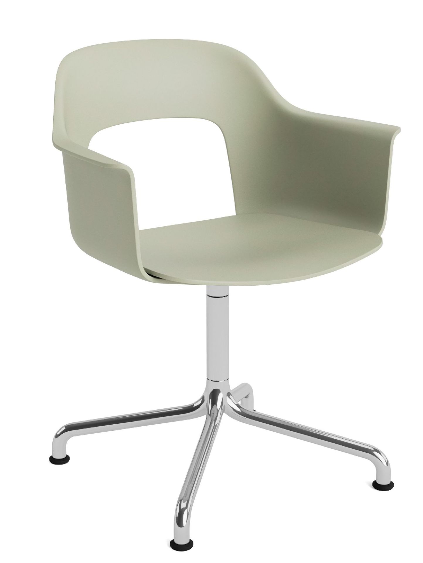 Layout Armchair 251 Fauteuil met 4-sterrenvoet, draaivoet met gebogen voetkruis Hay