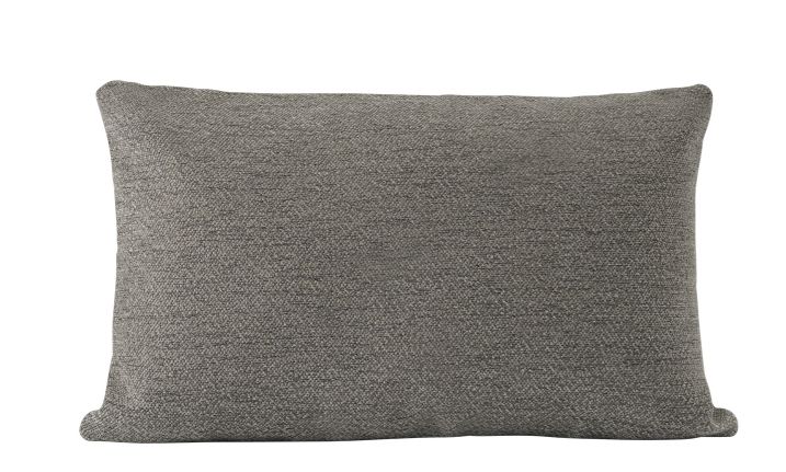 Graues Mingle Cushion Kissen von Muuto aus Stoff, rechteckig und weich für Wohnzimmer und Schlafzimmer.
