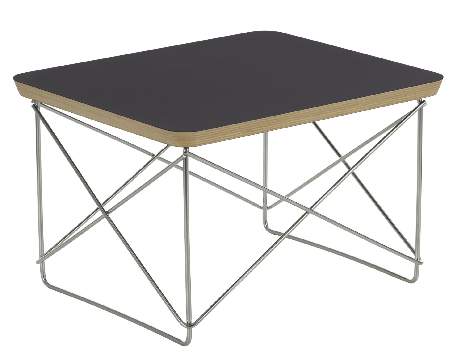 Occasional LTR bijzettafel HPL ZWART / ROESTVRIJ STAAL Vitra UNIEKE EXEMPLAREN