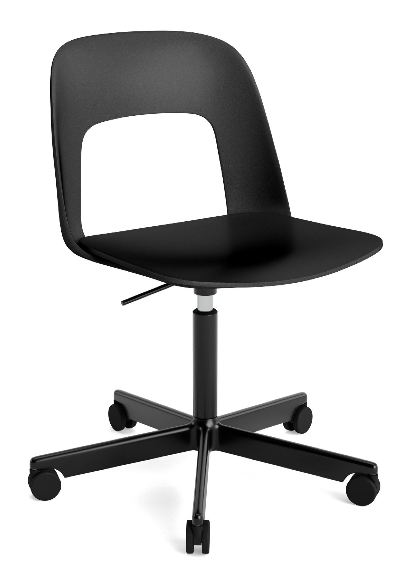 Layout Side Chair 141 stoel met vijfpotig draaivoet van Hay
