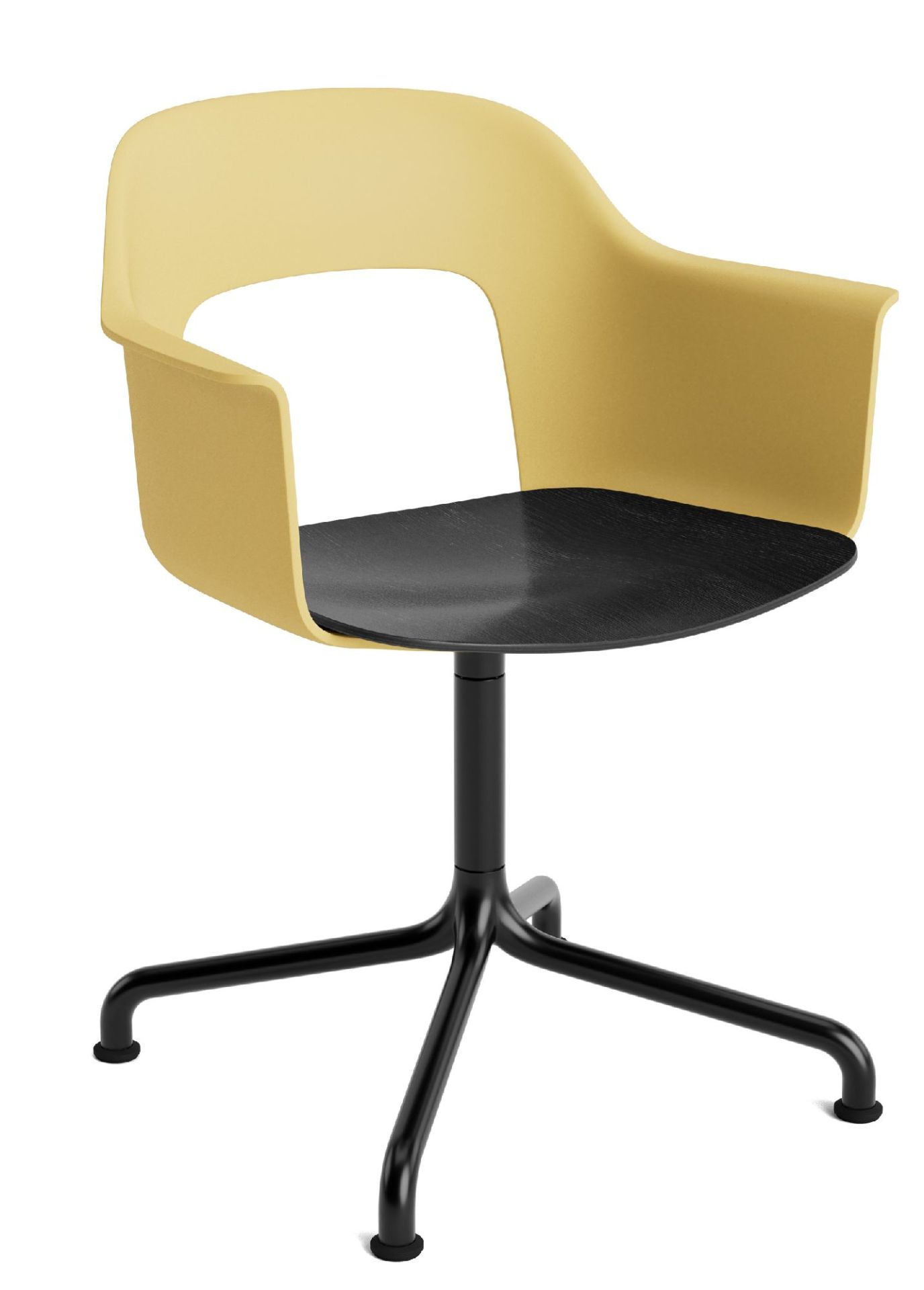 Layout Armchair 252 Fauteuil met 4-sterrenvoet, draaivoet met gebogen kruis Hay