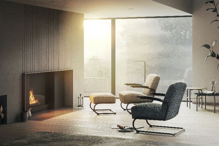 Thonet S 411 Cantileverstoel met GRATIS voetenbankje!
