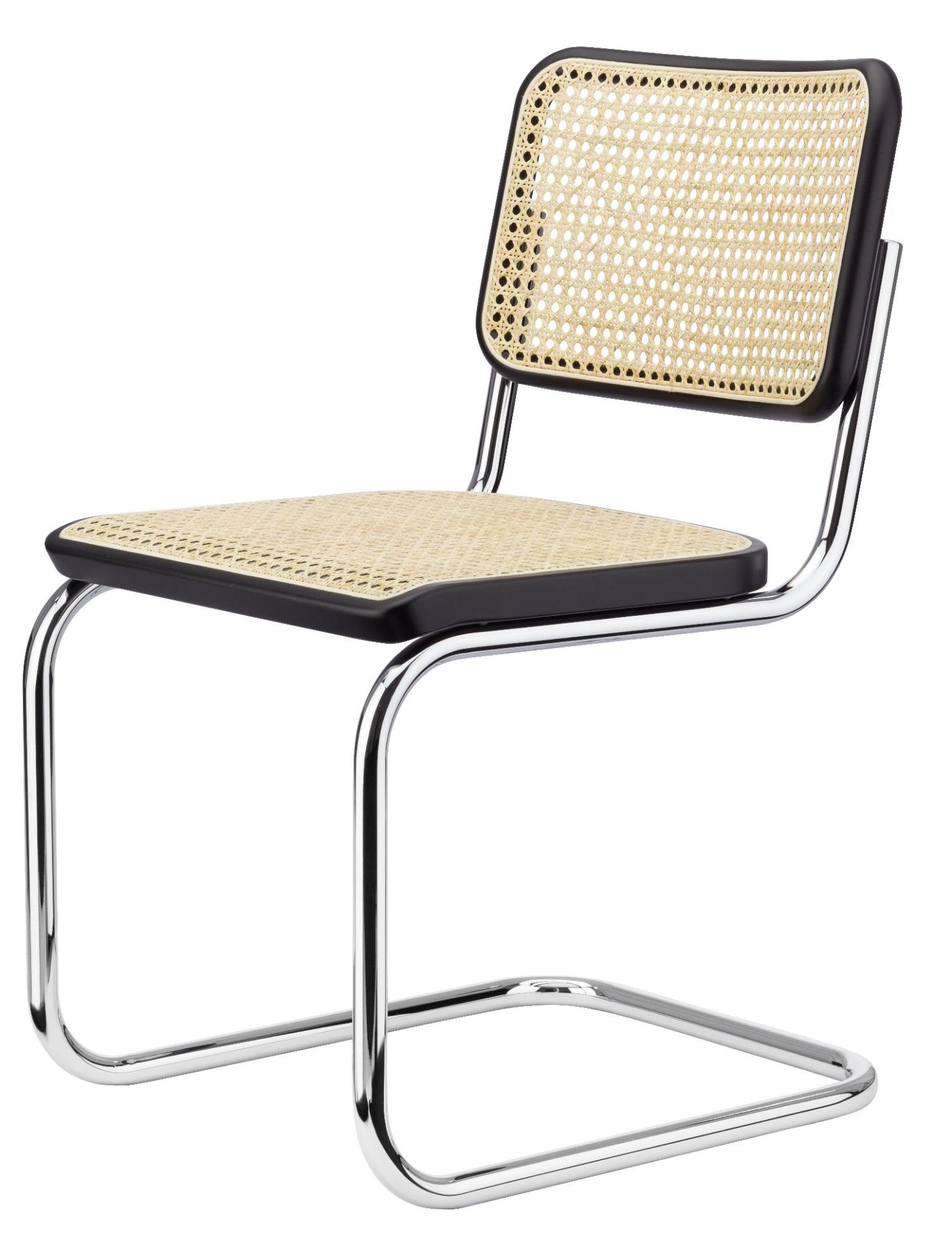 S 32 V Stalen buis Klassieker Freischwinger Thonet Zwart - Chroom