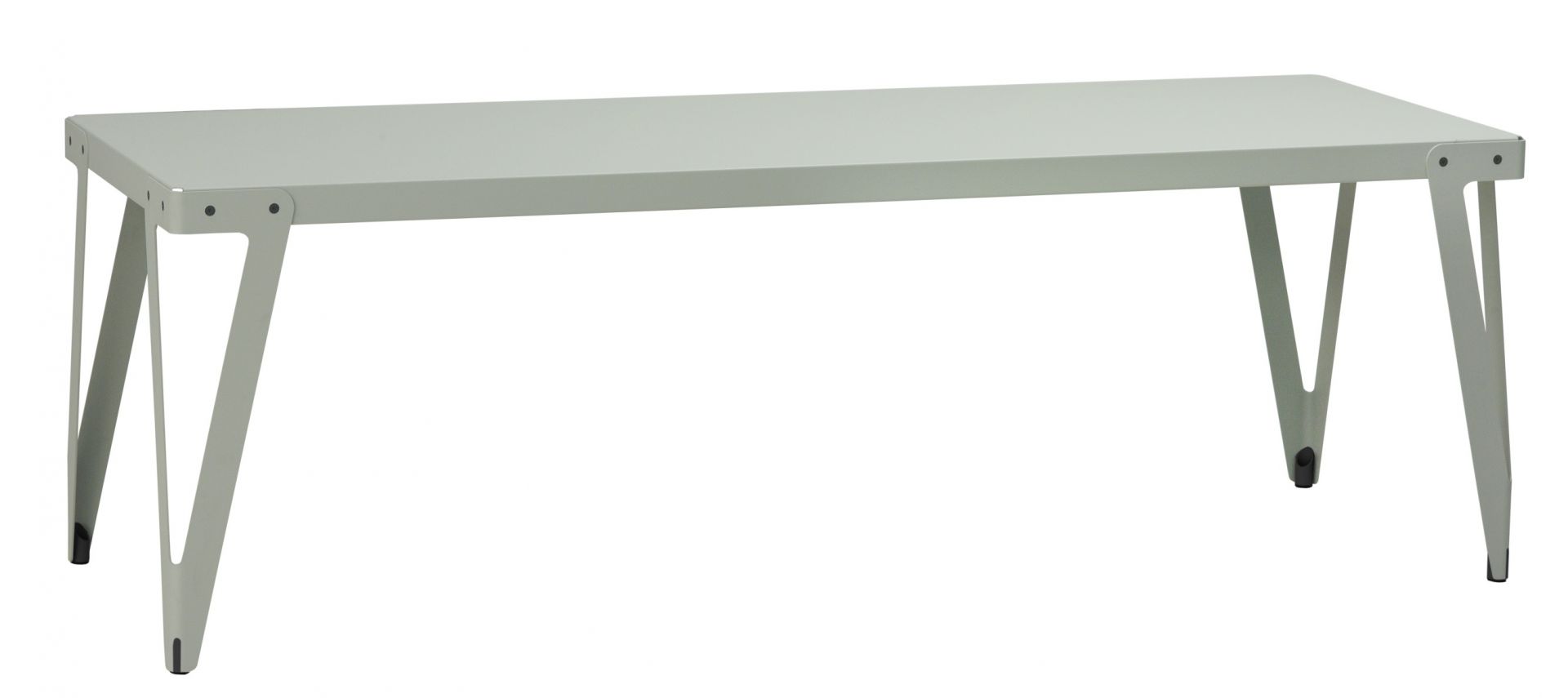 Lloyd Indoor Table Tisch Functionals in Hellgrau, moderner Esstisch mit Metallgestell für Esszimmer und Küche.