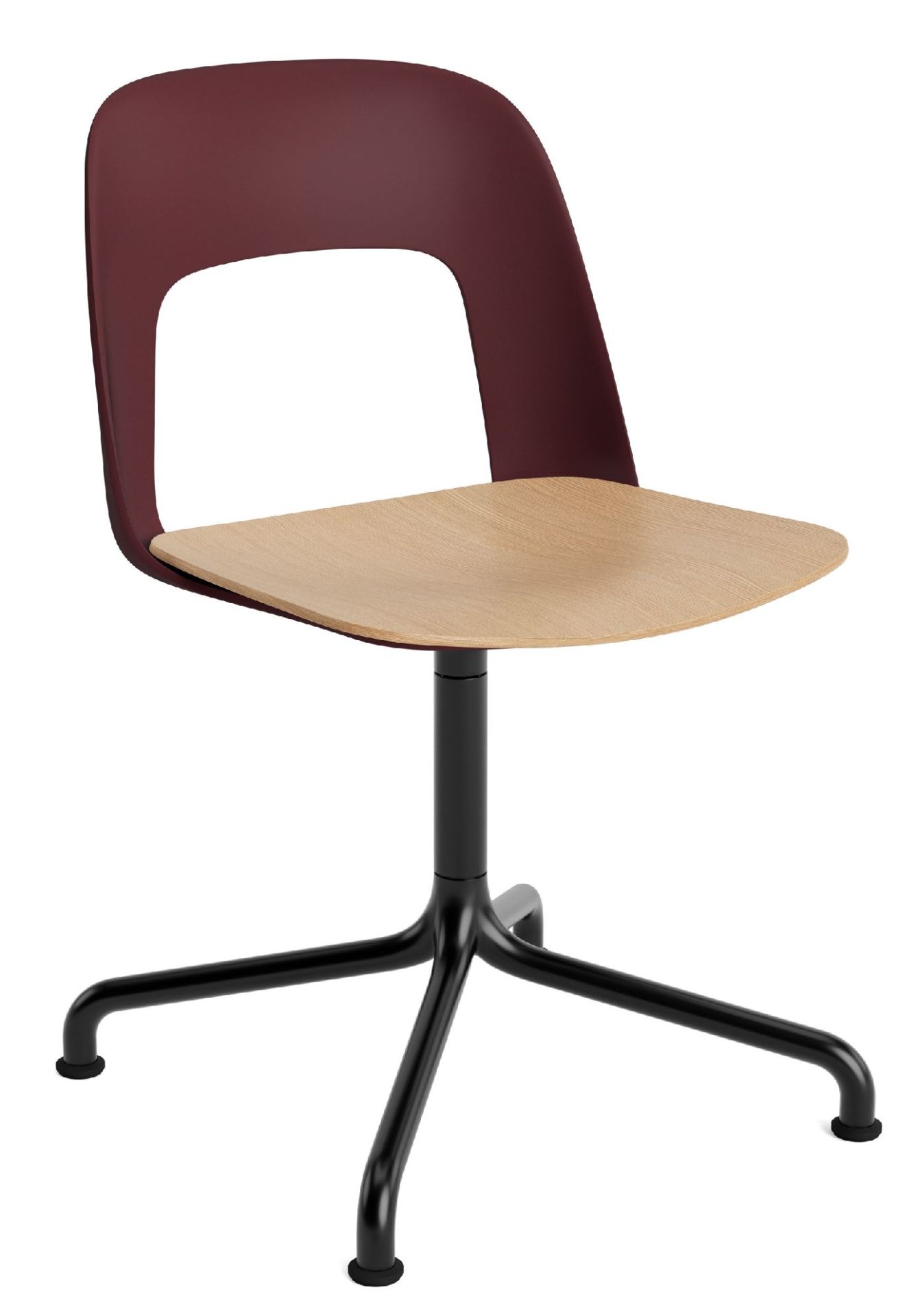 Layout Side Chair 152 draaistoel met vierpoot Hay