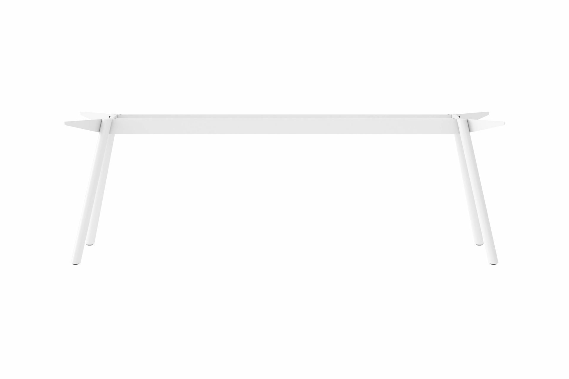 Weißes Masa Tischgestell aus Stahl von New Tendency, minimalistisches Design für Esstische und Schreibtische.