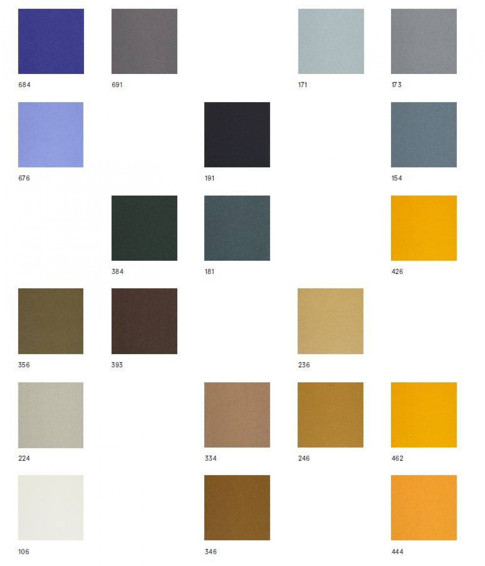 Stoffmusterkarte Divina 3 von Kvadrat: Vielfältige Farbauswahl für hochwertige Möbelstoffe und Polsterstoffe.