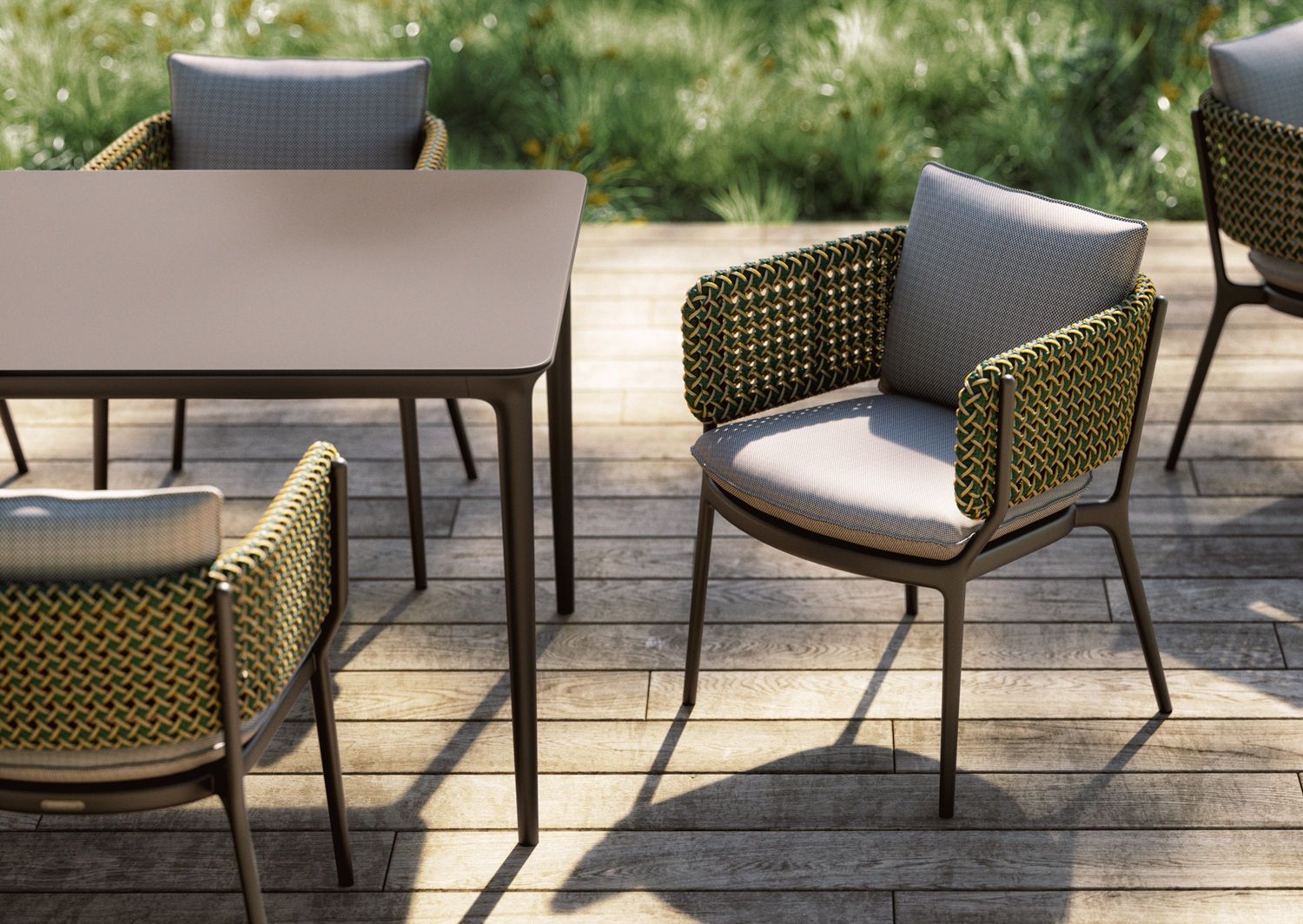 Bellmonde fauteuil met kussenset van Dedon