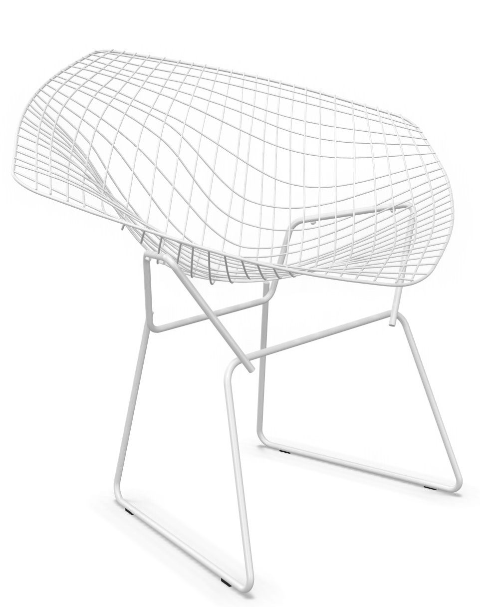 Bertoia Diamond fauteuil OUTDOOR Knoll International SNELLE LEVERING
