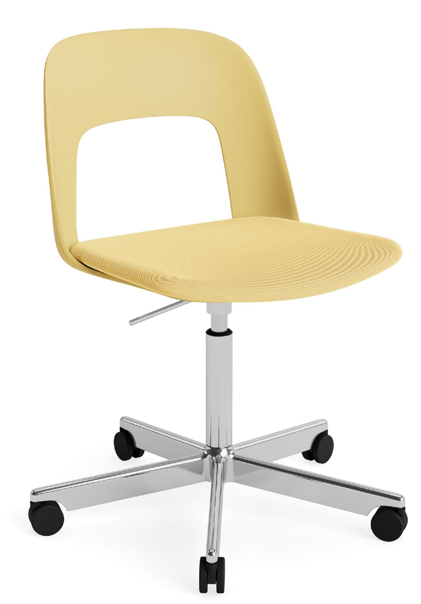 Layout Side Chair 143 stoel met vijfpoot en draaivoet van Hay