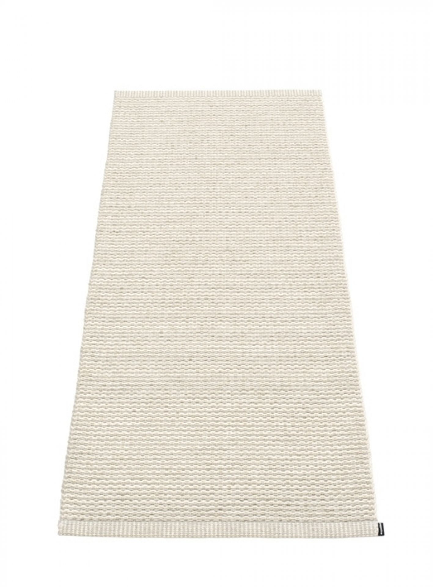 Beiger Pappelina Teppich "Mono" aus Kunststoff, Größe 60x150 cm, für Innenräume.