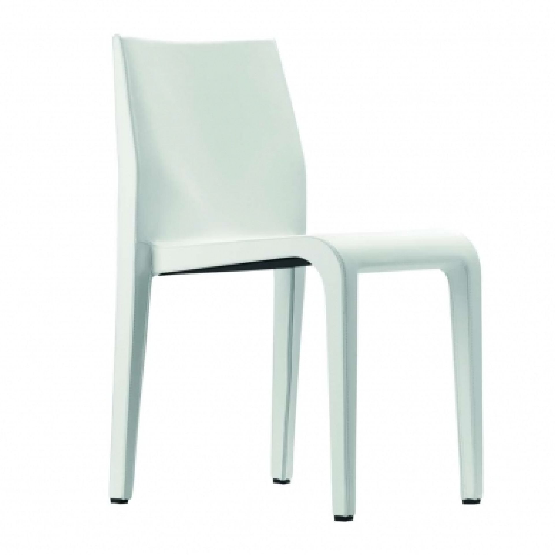 Weißer Laleggera Stuhl 301 von Alias, moderner Designstuhl für Esszimmer und Wohnbereich.