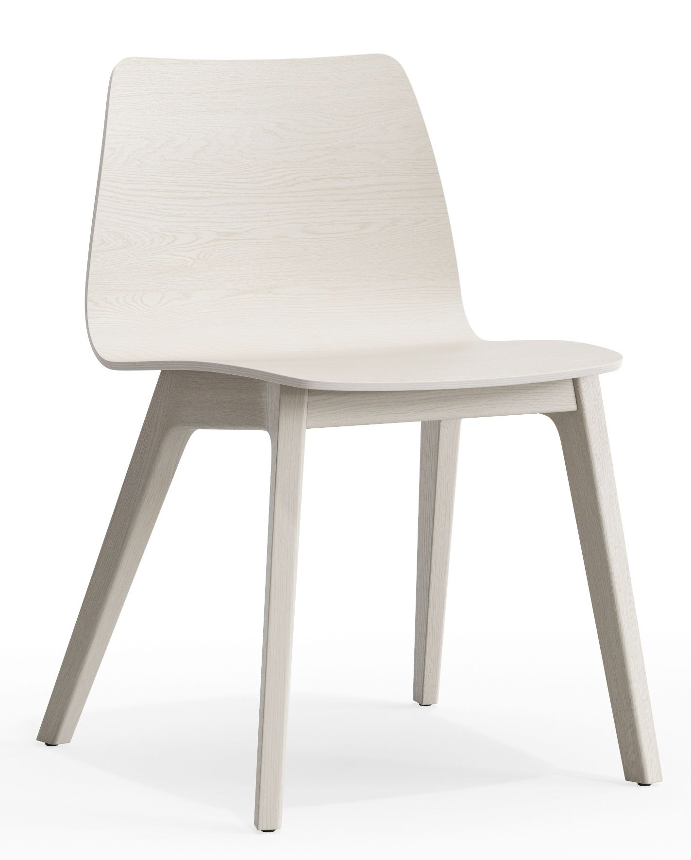 Morph Plus Holzstuhl von Zeitraum, moderner Esszimmerstuhl aus hellem Holz, skandinavisches Design.