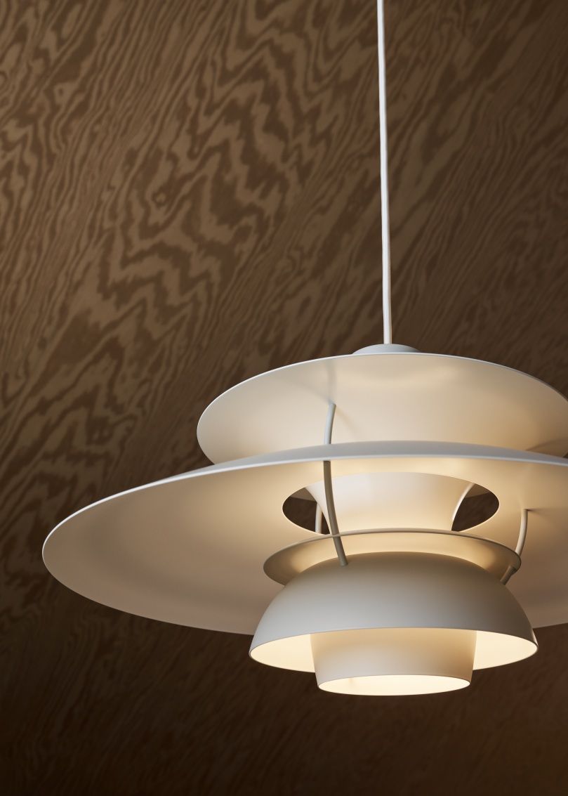 PH 5 Monochrome hanglamp Louis Poulsen Pale Pewter