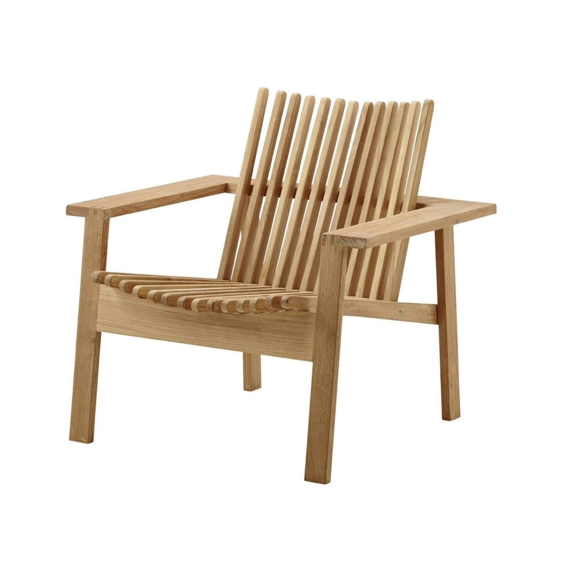 Amaze Loungesessel von Cane-Line aus Teakholz für den Garten oder die Terrasse.
