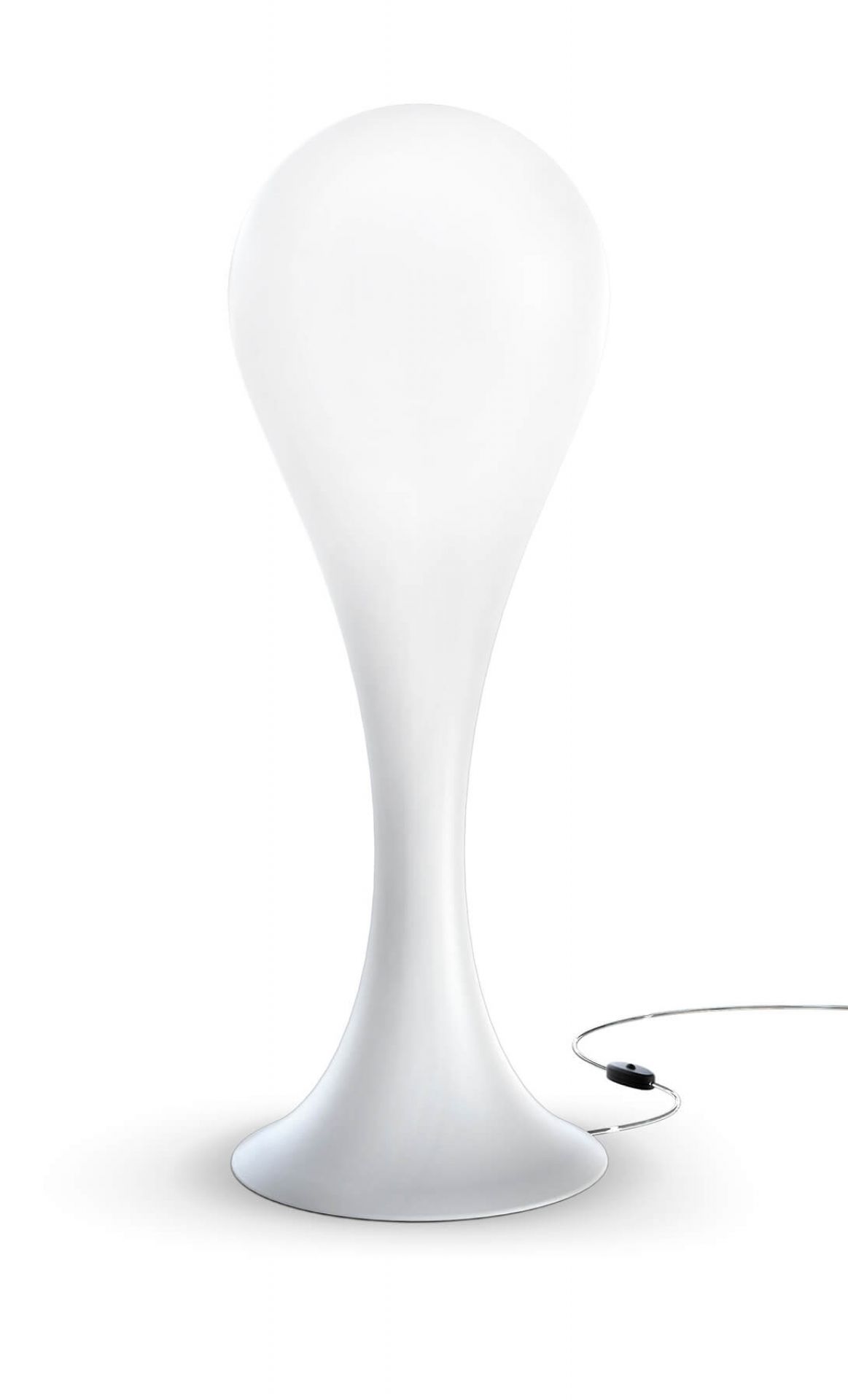 Weiße Liquid Light Drop Standleuchte von Next, modernes Design für Wohnzimmer und Schlafzimmer.
