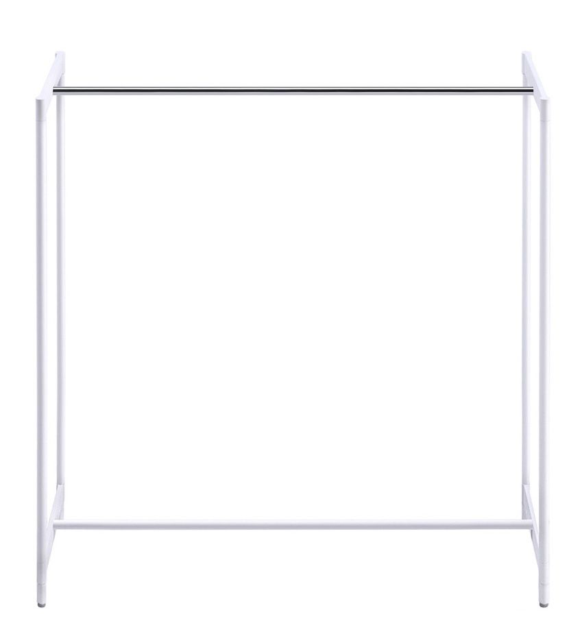 Weißer Rexite Meeting Kleiderbügelständer aus Metall, minimalistisches Design für Büro und Konferenzraum.