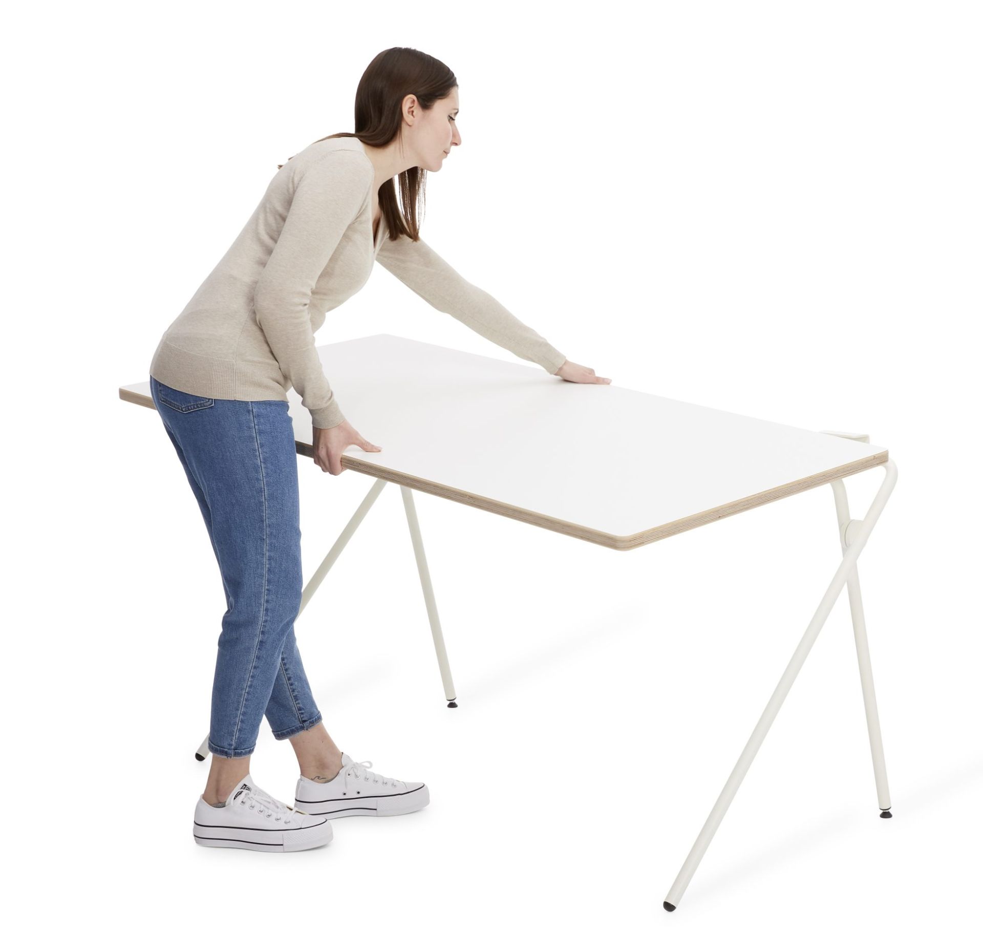 Plato opklapbaar secretaire / bureau van Müller Möbelwerkstätten