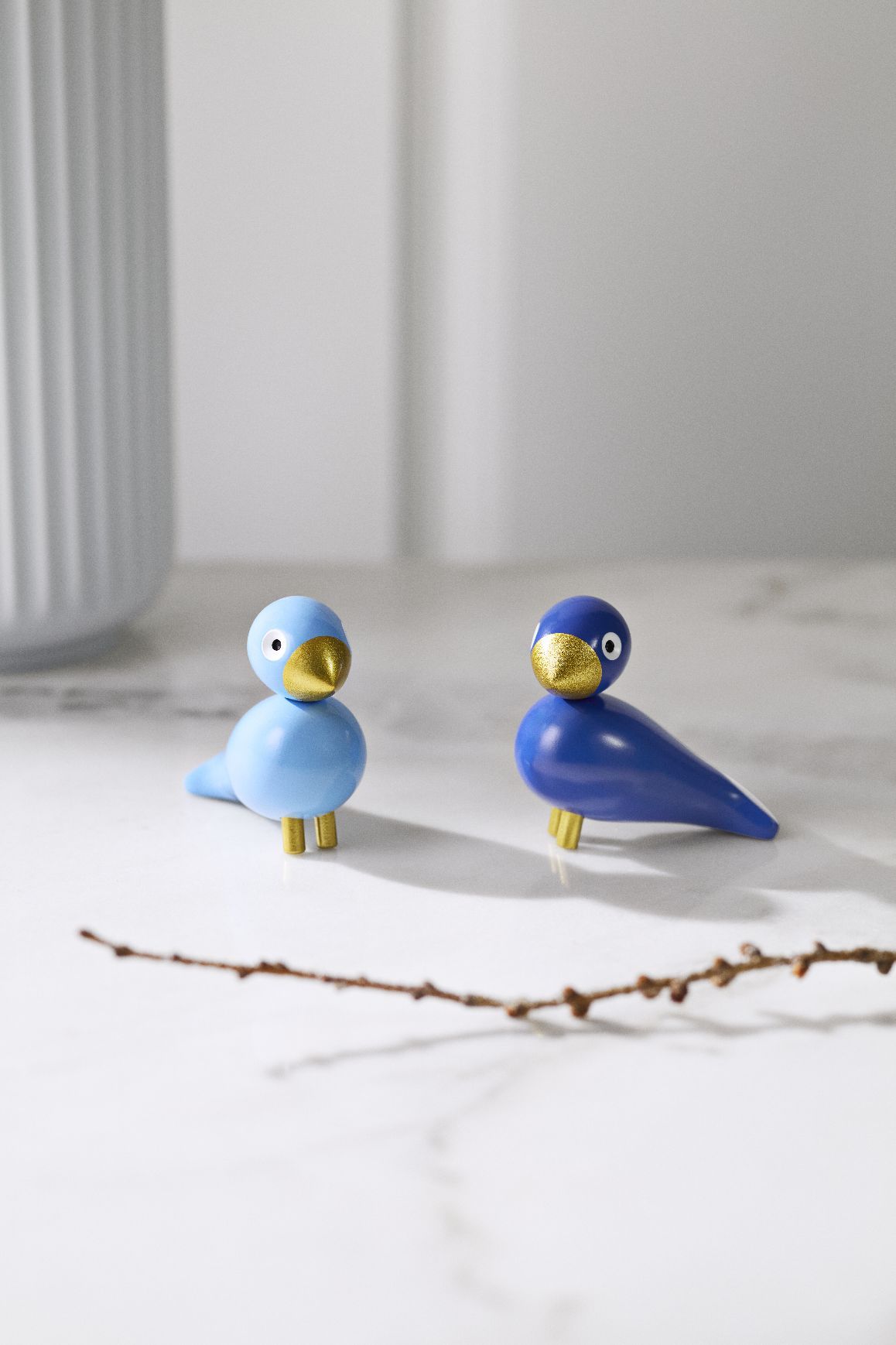 Wintervogels Liliput blauw/lichtblauw set Kay Bojesen