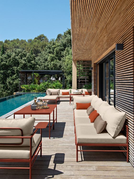Rivage Lounge-fauteuil met armleuningen voor buiten van Fermob