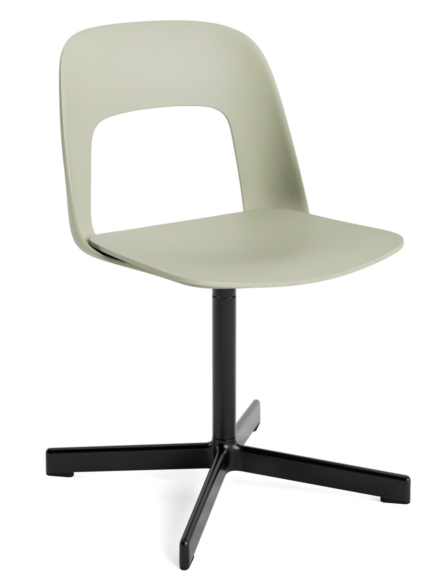 Layout Side Chair 131 stoel met vierpotig draaivoet van Hay