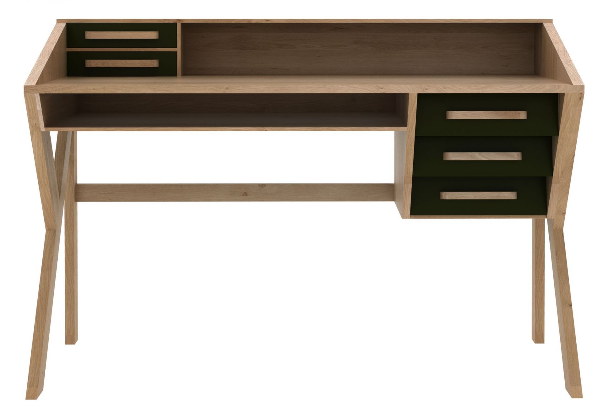 Origami-bureau in eikenhout van Ethnicraft