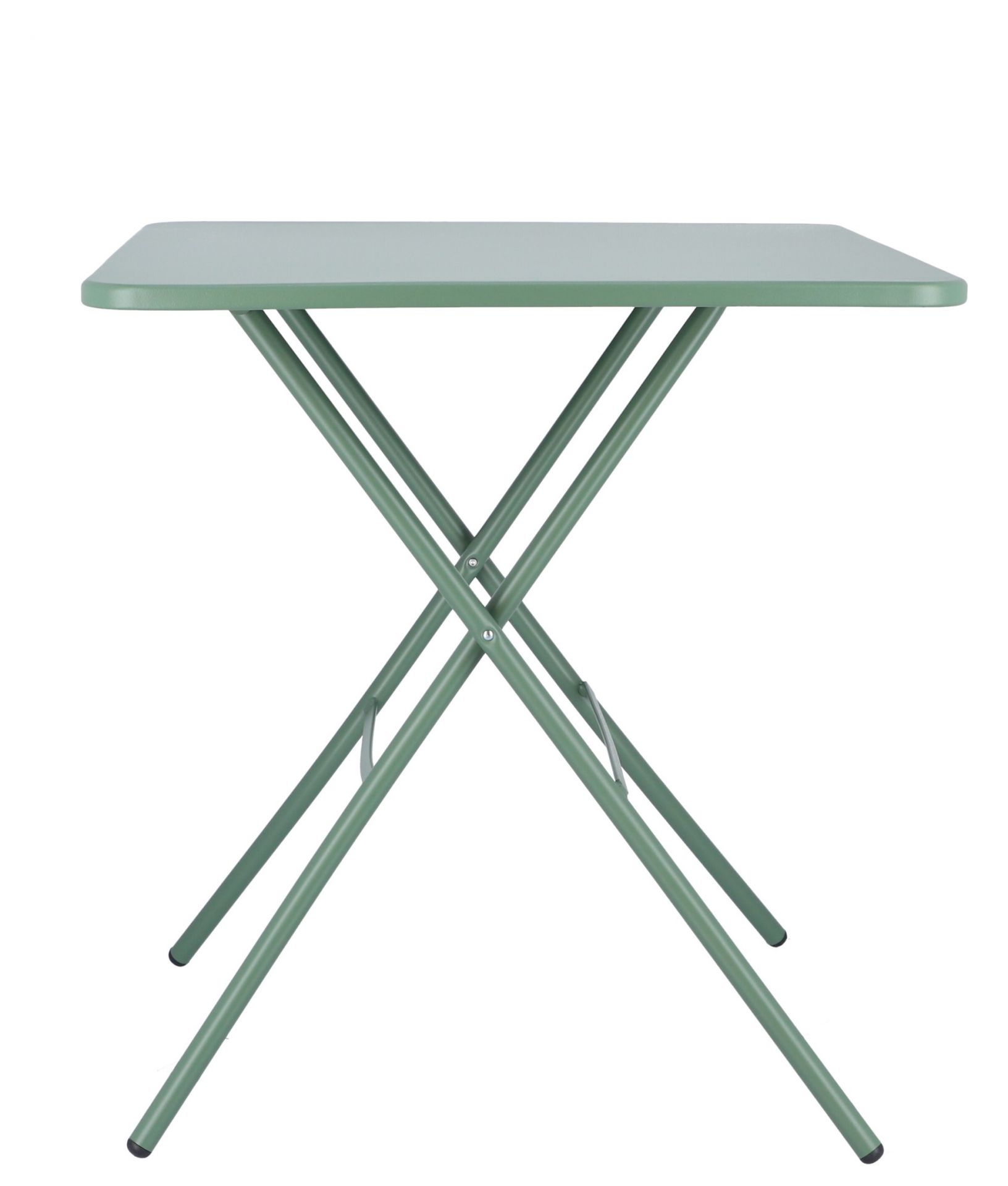 Fiam Sirio Klapptisch in Salbei von Jan Kurtz, ideal für den Outdoor-Bereich.