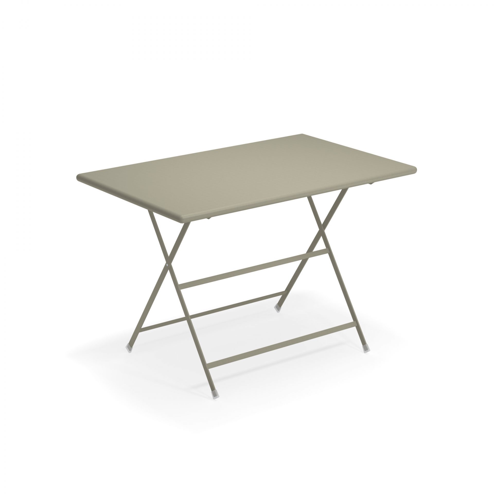 Arc en Ciel Klapptisch 110 cm von emu, rechteckig, khaki, ideal für Balkon und Garten.