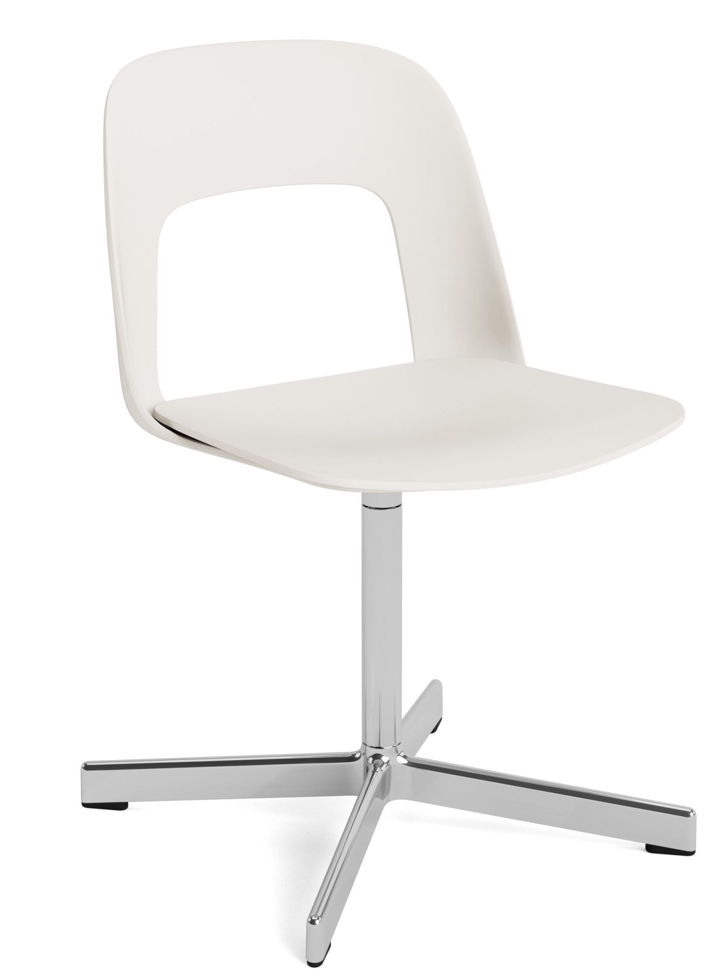 Layout Side Chair 131 stoel met vierpotig draaivoet van Hay
