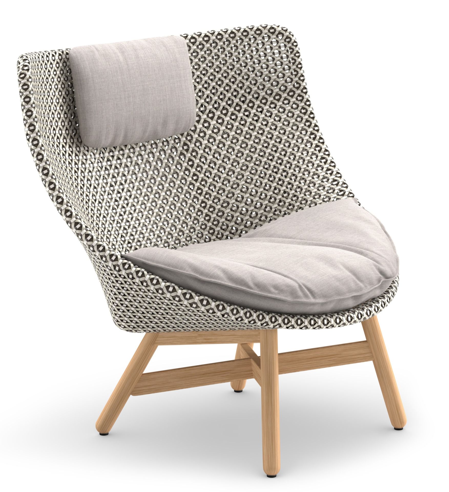 Mbrace Outdoor Wing-stoel met hoge rugleuning van Dedon