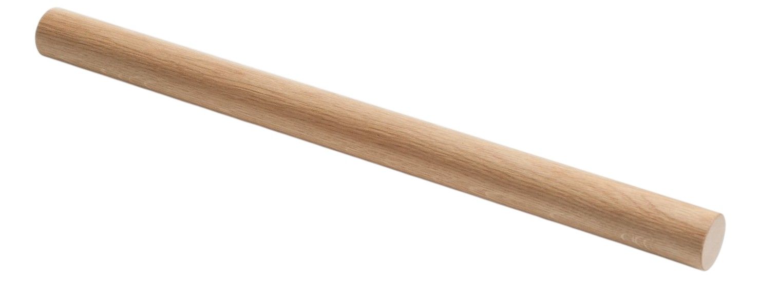 Eikenhouten deegroller 50 cm breed