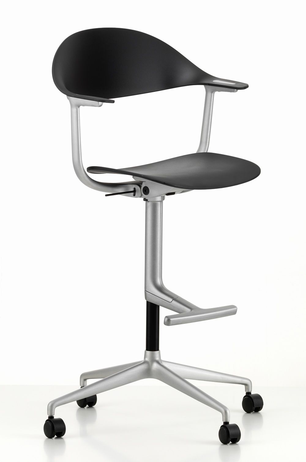 Mynt High draaistoel zitting/rugleuning van kunststof Vitra