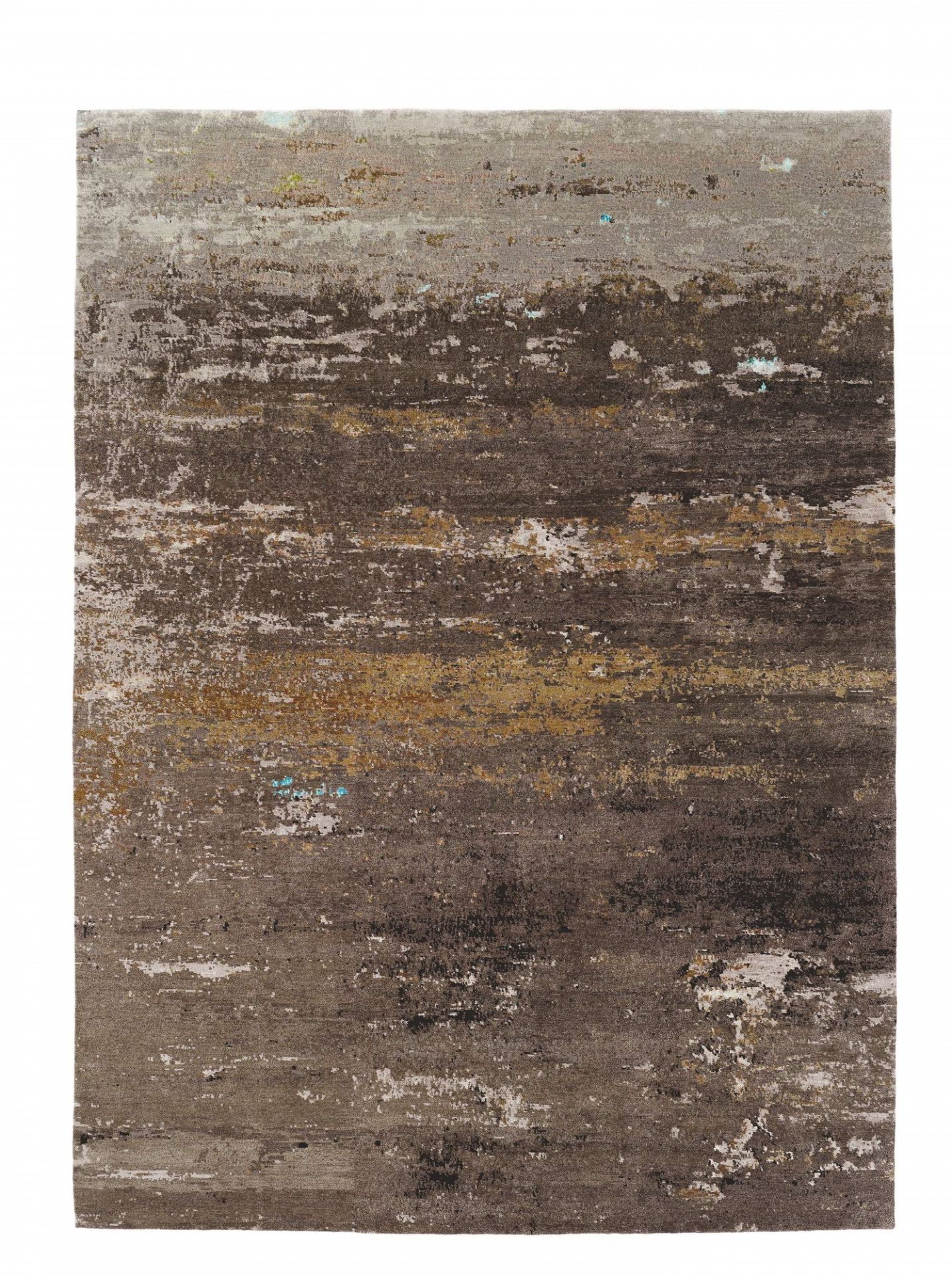 Legends of Carpets Teppich Walter Knoll mit abstraktem Muster in Braun-, Beige- und Grautönen.