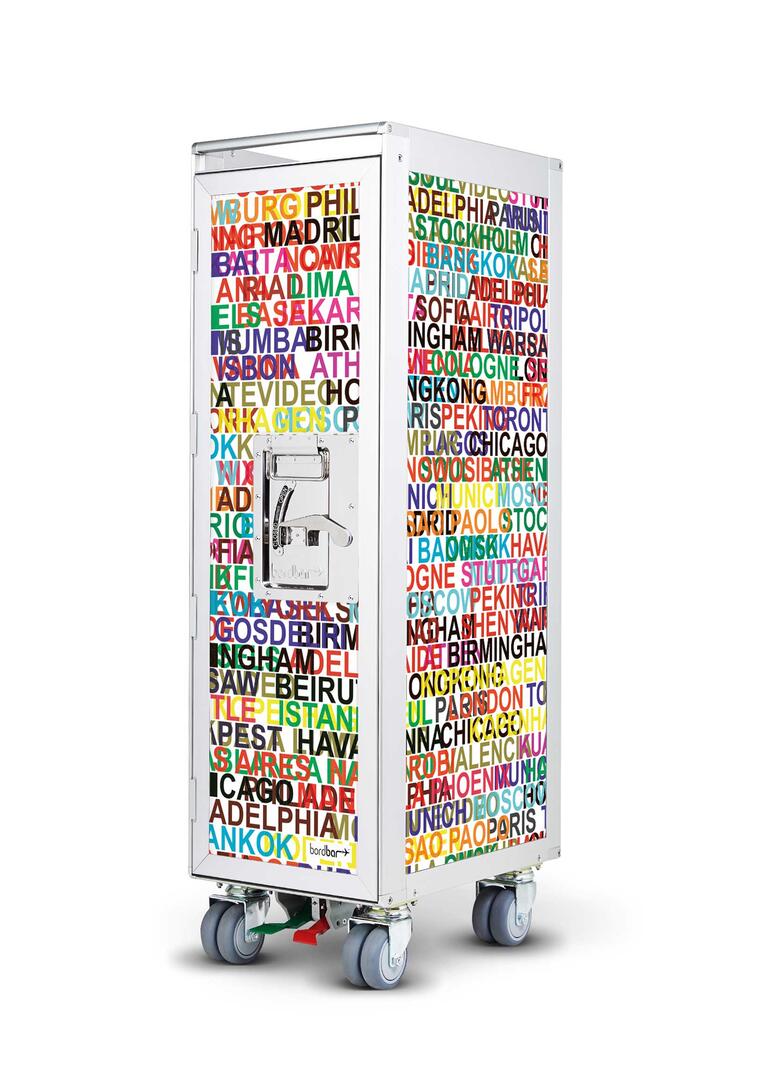 Artworks Metropolitan vliegtuigtrolley met Bordbar