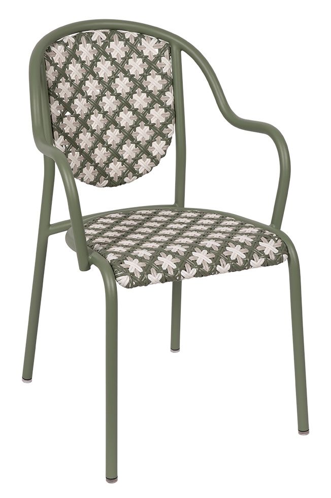 Parisienne 21 Bridge fauteuil met armleuningen voor buiten van Fermob